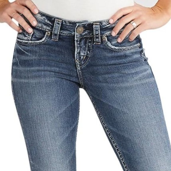 Silver Jeans "Suki" Mid Rise Capri- Sz. 26 - Picture 3 of 15